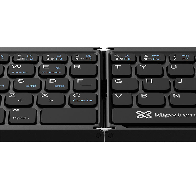 Teclado Inalámbrico con Touchpad Español Bluetooth 5.0 Klip Xtreme FlexPlit Negro