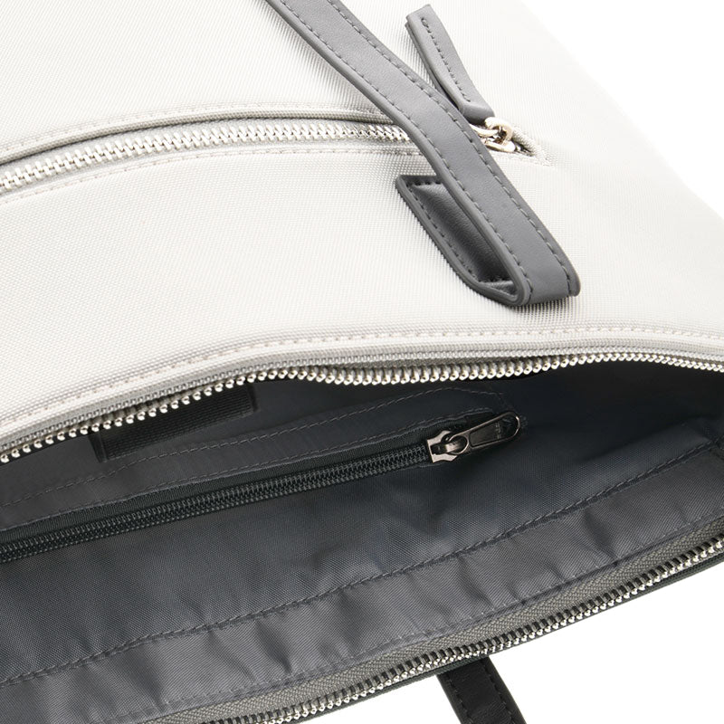 Bolso de Mano para Laptop Capri Klip Xtreme 15.6" Poliéster 1200D Gris/Blanco para Damas