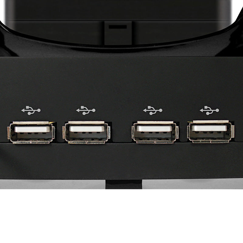 Soporte para laptop Klip Xtreme KNS-110B, con ventilador y hub USB 4 puertos, hasta 17", negro