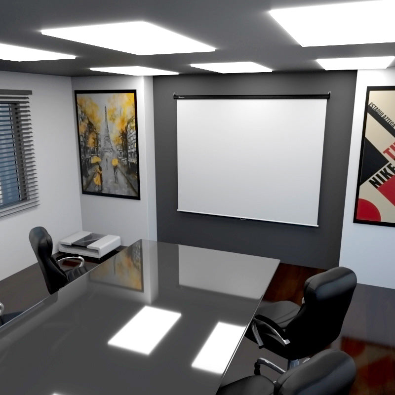 Pantalla de Proyección Instalable en Techo o Pared Klip Xtreme KPS-302 86" 4:3 Blanco Mate