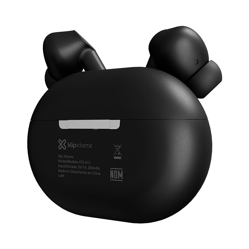 Auriculares Klip Xtreme KTE-015BK – True Wireless, 17 horas, IPX5, Negros