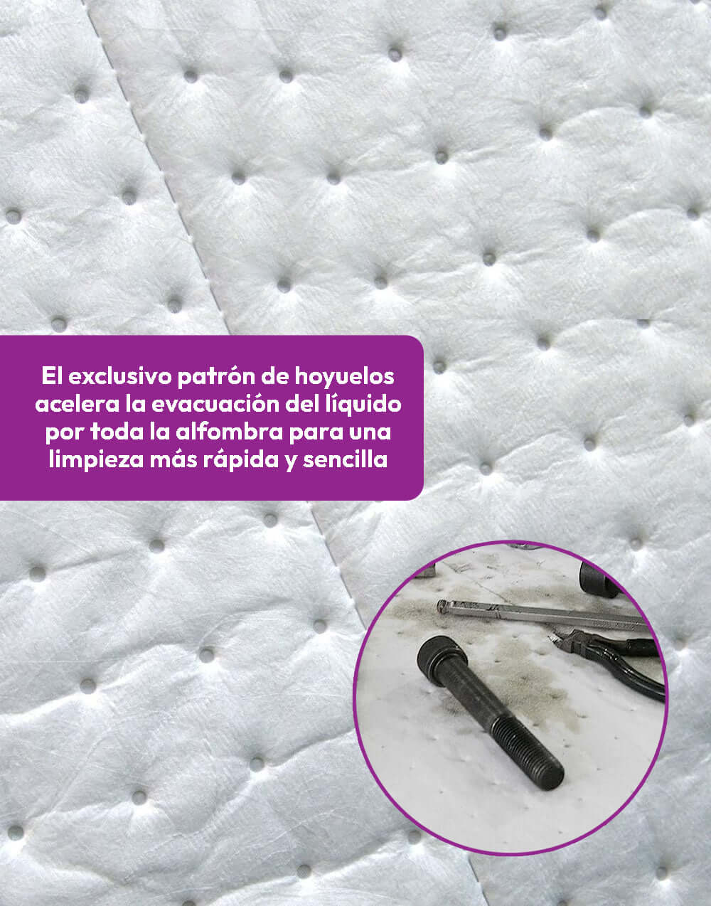 Almohadillas absorbentes contra derrames