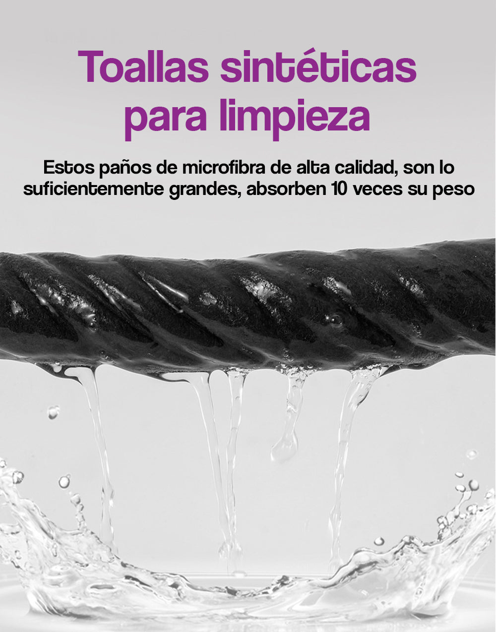 Toallas sintéticas para limpieza