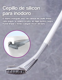 Cepillo de silicon para inodoro
