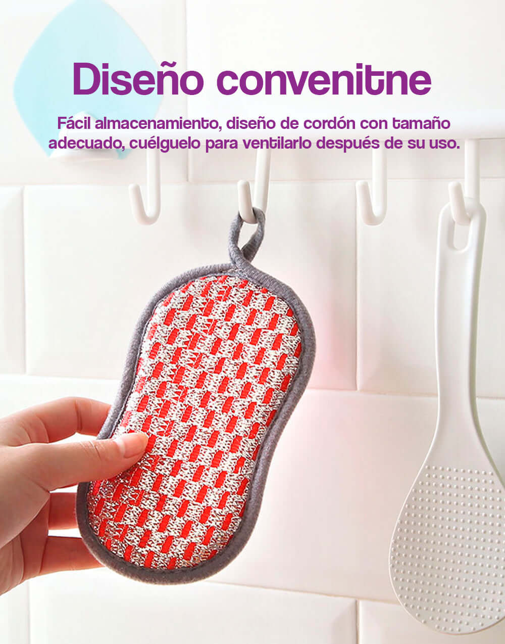 Esponja multiusos para fregar