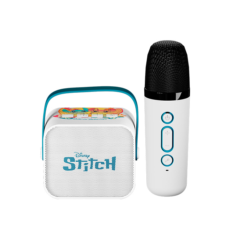 Mini Karaoke Kit Xtech Disney Stitch XTS-D622ST – Altavoz Portátil, Bluetooth® 5.3, Azul