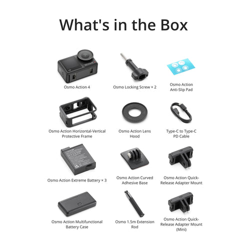 Cámara de Acción DJI Osmo Action 4 Adventure Combo