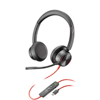 Auriculares Poly Blackwire 8225 – Estéreo, USB-C/A, ANC, Profesionales