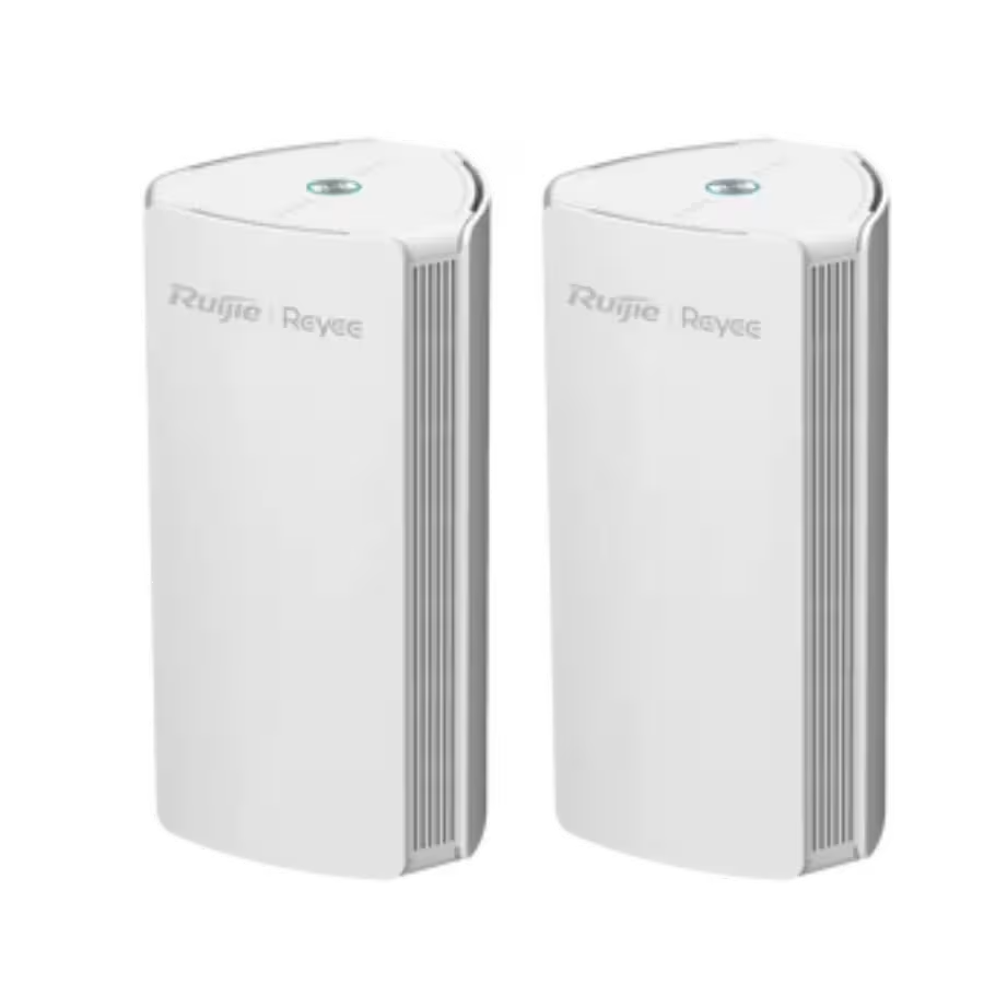Pack Reyee RG-M18 – 2 Routers Mesh Wi-Fi 6 AX1800 / 3 Puertos Gigabit / OFDMA / App Cloud / Modo WISP