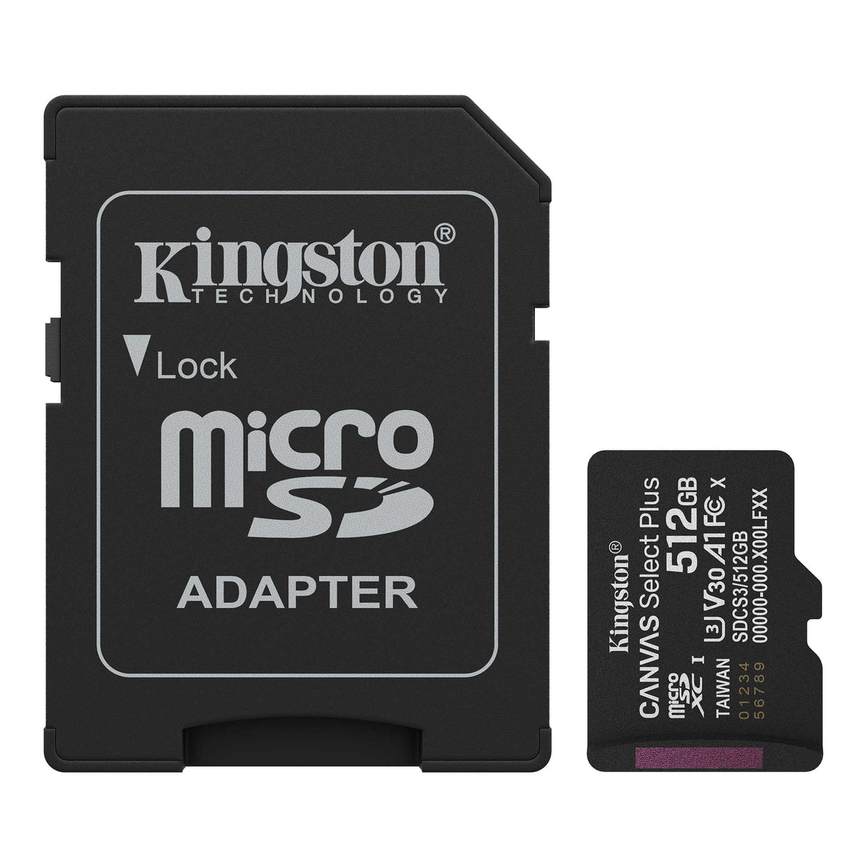 Kingston Canvas Select Plus – microSDXC, 512GB, SDCS3/512GB