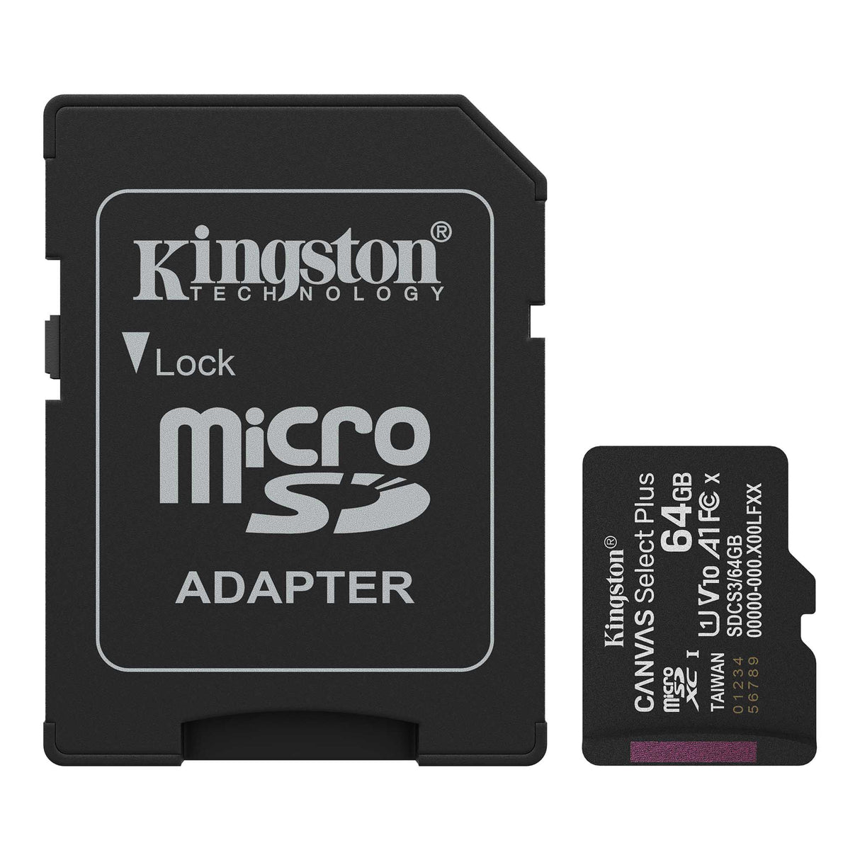 Kingston Canvas Select Plus – microSDXC, 64GB, SDCS3/64GB