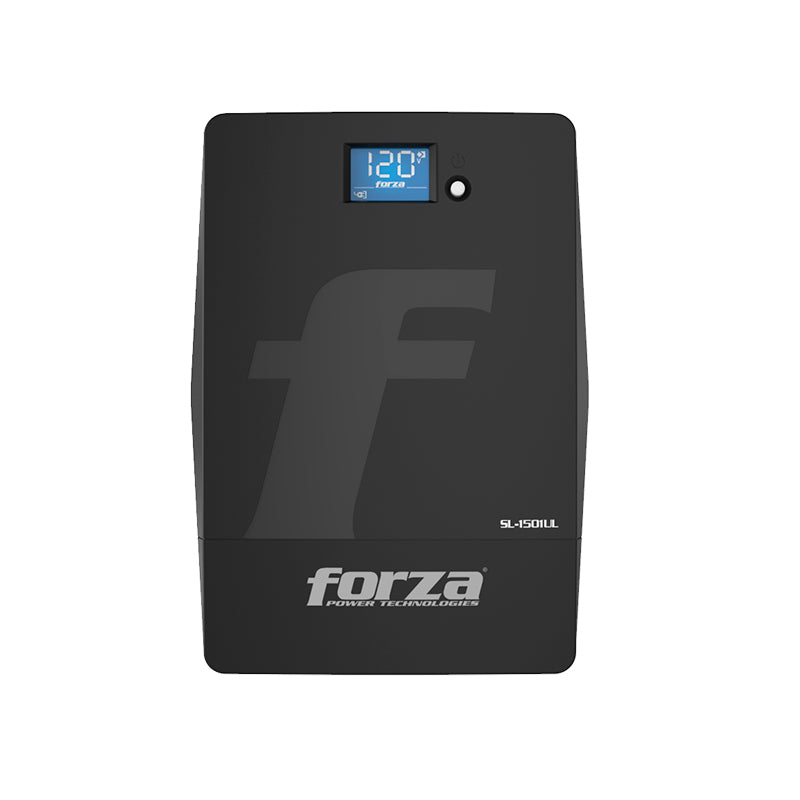 UPS interactiva Forza SL-1501UL, 1500VA / 900W, 8 tomas inteligentes, LCD táctil