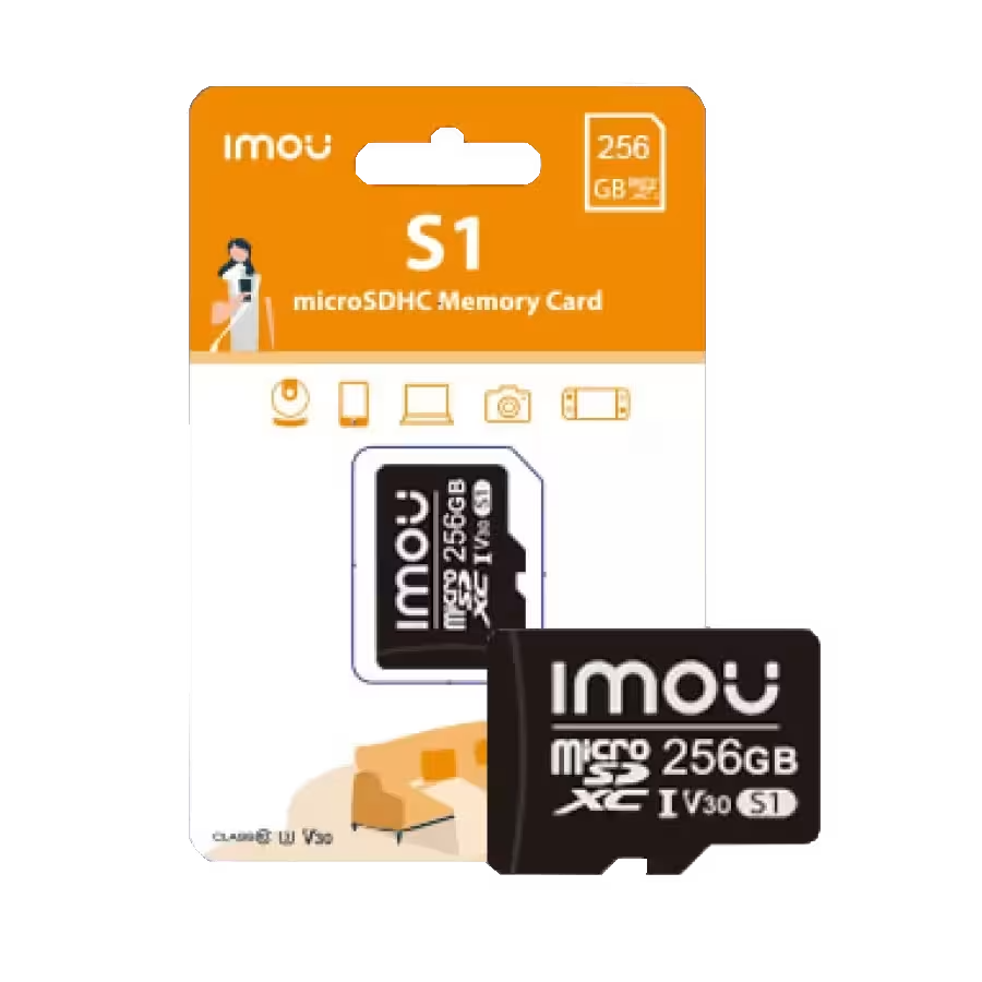 Memoria MicroSD 256GB clase 10 – IMOU ST2‑256‑S1 – resistente y de alto rendimiento