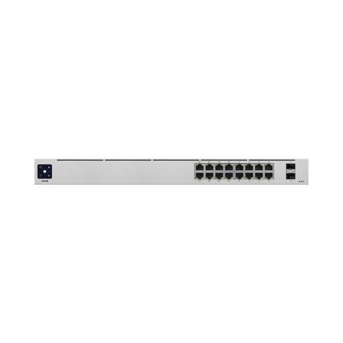 Switch Gestionado 16 Puertos Gigabit 8 PoE+ 2 SFP UniFi Switch USW-16-POE
