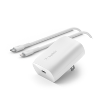 Cargador de Pared Belkin BoostCharge USB-C PD 3.0 PPS 30W – Blanco WCA005DQ1MWH-B5