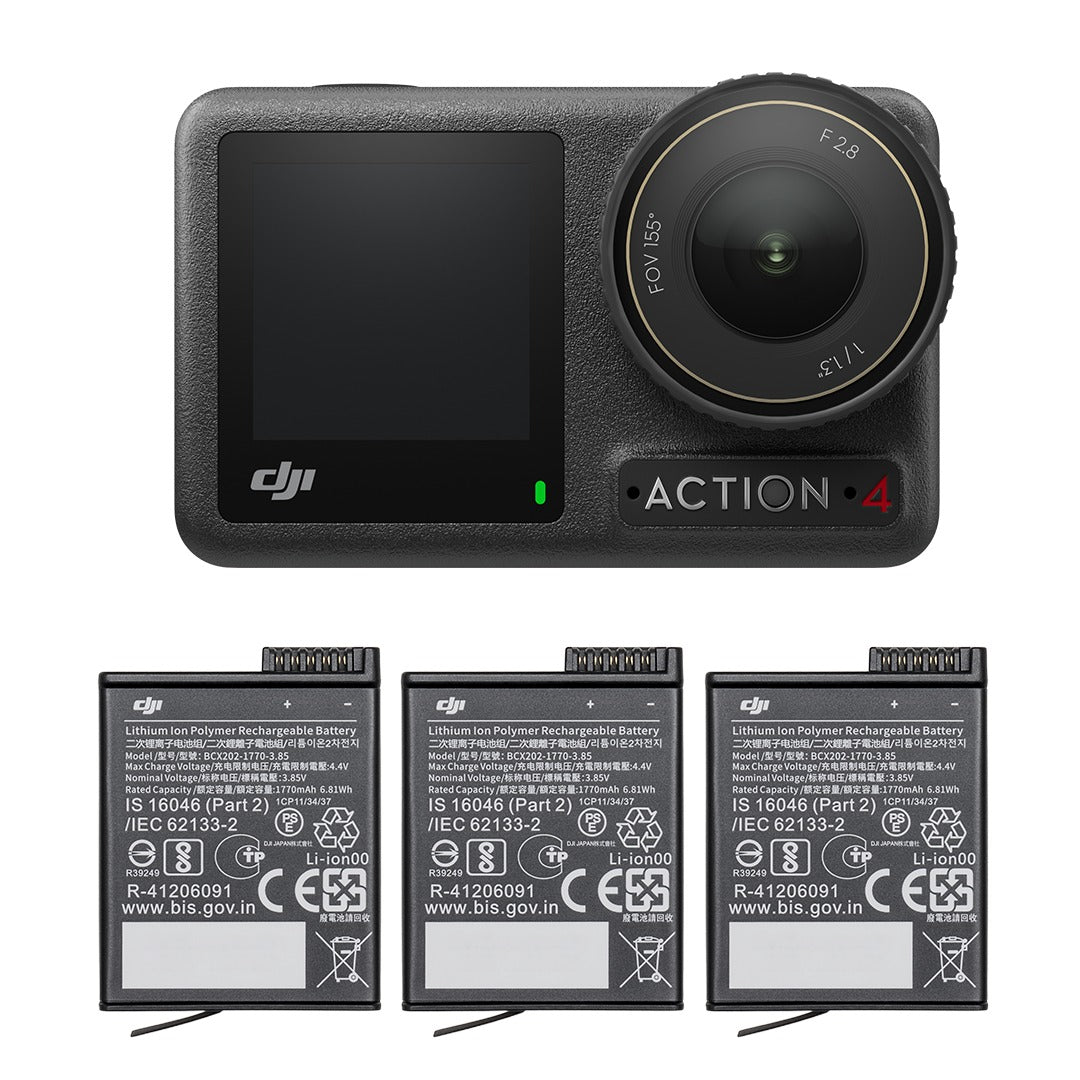 DJI Osmo Action 4 Adventure Combo – 4K/120 fps / Sensor 1/1.3" / IP68