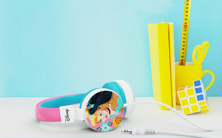 Auriculares Xtech XTH-D274PS Disney Princess – Cableados, Infantiles, Micrófono en línea, Blancos