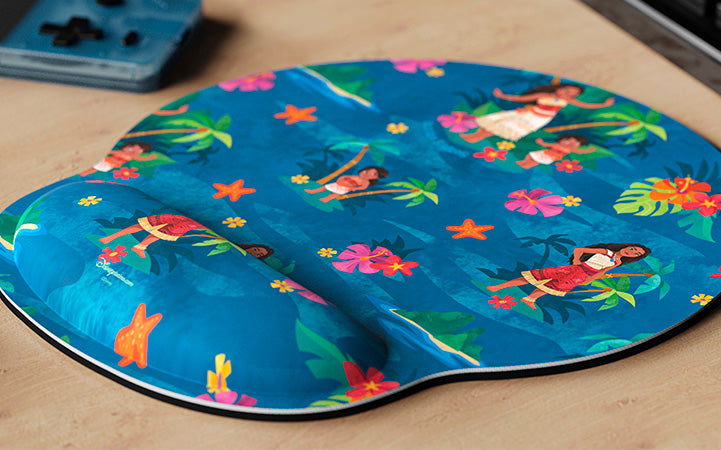 Kit Mouse Inalámbrico con Alfombrilla Disney Moana 2 Xtech XTM-DKT3MO