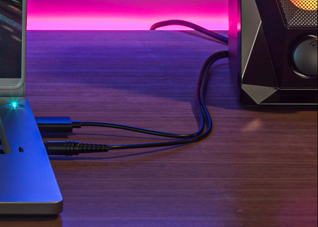 Altavoces Gaming Xtech FireShot XTS-131 – 2.0, 6W, LED, Negros