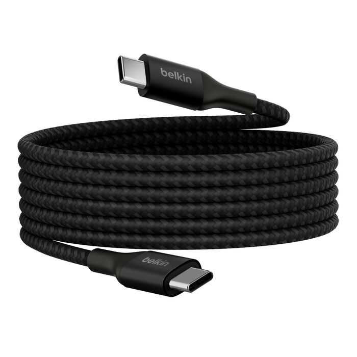 Cable USB-C a USB-C Belkin BoostCharge 2m 240W Negro – CAB015bt2MBK