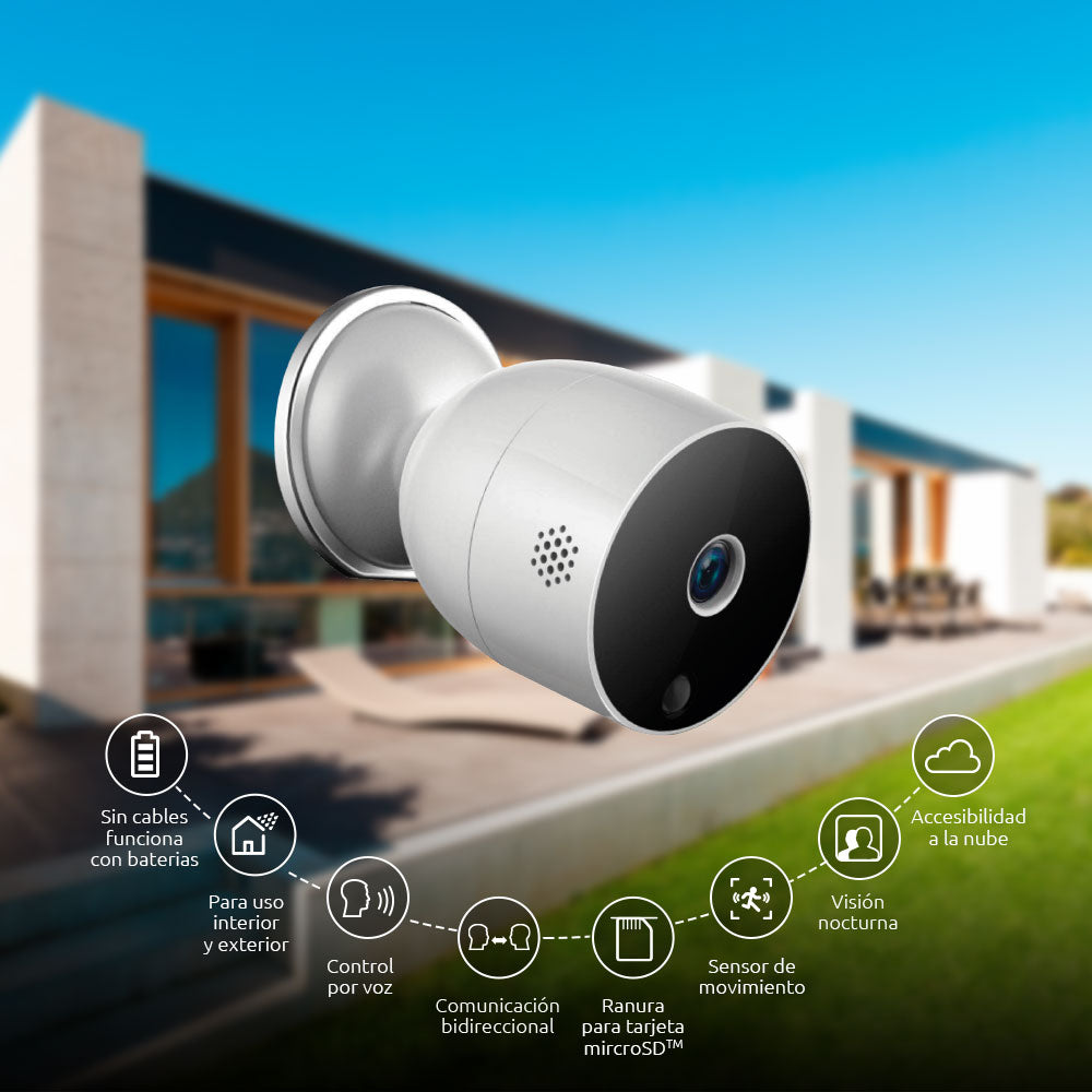 Cámara de Seguridad Exterior de Doble Lente Nexxt Solutions Home