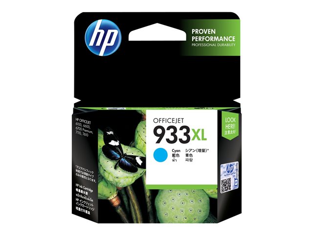 Cartucho de Tinta Cian Alto Rendimiento Original HP 933XL Officejet
