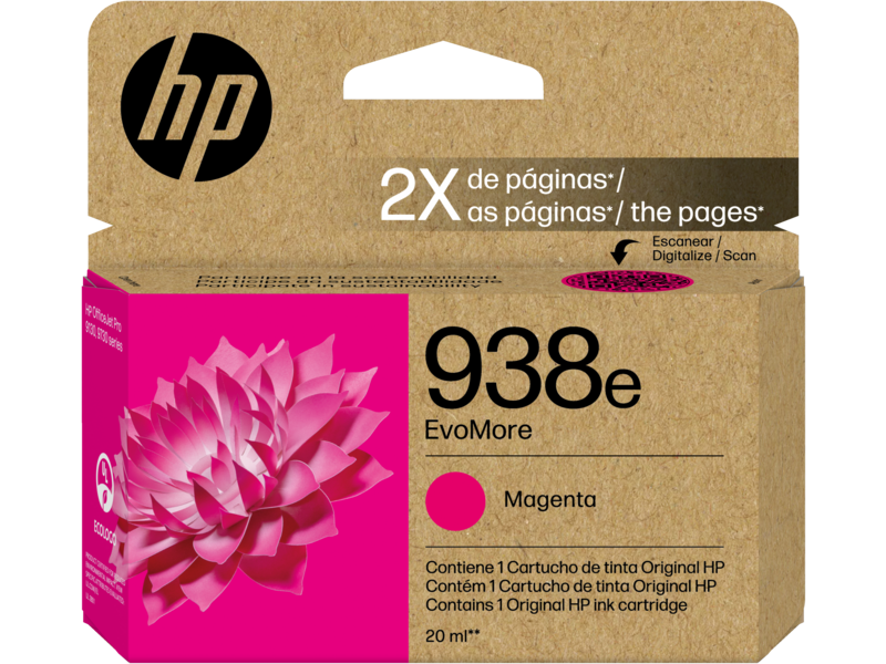 Cartucho de tinta magenta Original HP EvoMore 938e