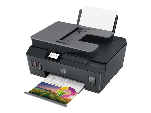 Impresora Multifuncional HP Smart Tank 530 – Wi-Fi Dual / Bluetooth / ADF / App HP Smart / Tintas GT53 y GT52