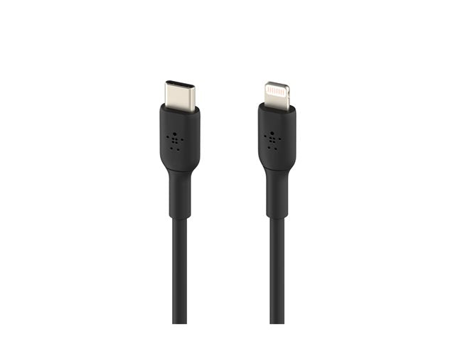 Cable cargador rápido USB‑C a Lightning – Belkin BoostCharge – 1 m – Negro – MFi