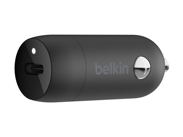 Cargador de Coche Belkin 30W Carga Rápida USB-C Negro