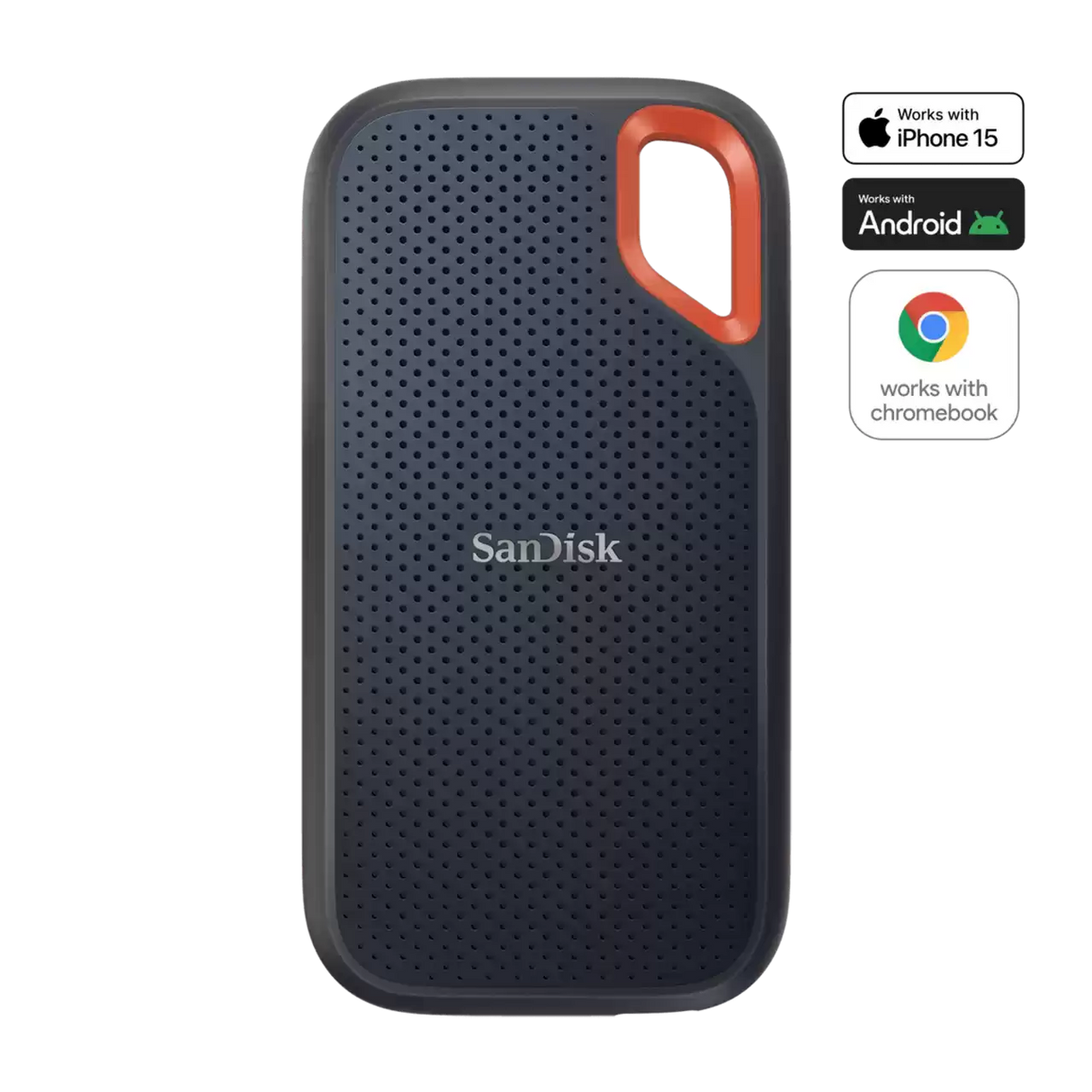 Disco Duro Externo SanDisk Extreme Portable V2 – SSD 2TB, USB 3.2 Gen 2, AES 256-bit, SDSSDE61-2T00-G25M