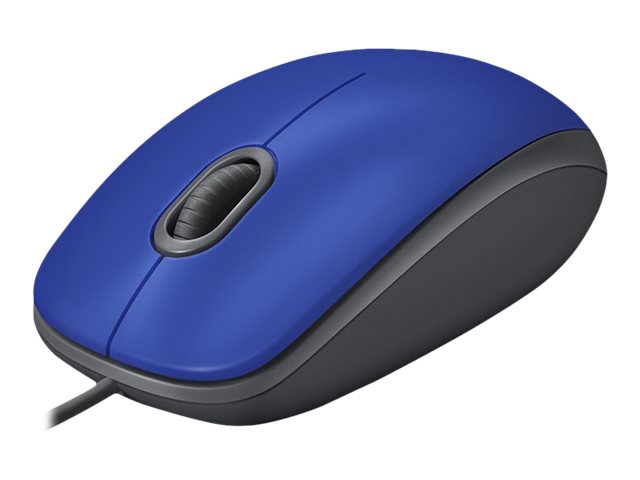 Mouse Alámbrico Silencioso Logitech M110 Azul