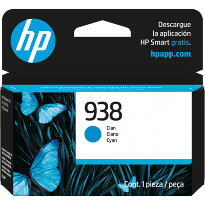 Cartucho de Tinta Cian – HP 938 – Original – 4S6X5PL