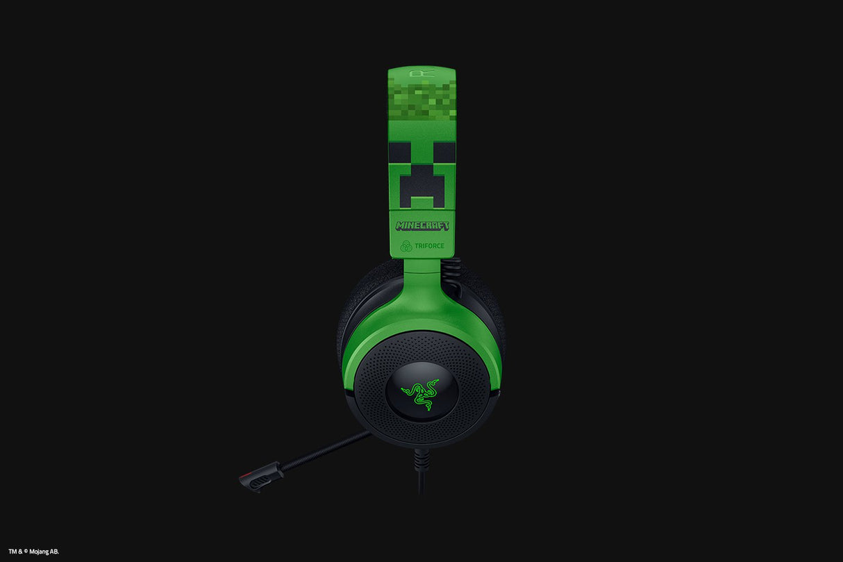 Audífonos Gaming Cableados Razer Kraken V4 X – Minecraft Edition / RGB / Sonido 7.1 / USB-C + USB-A