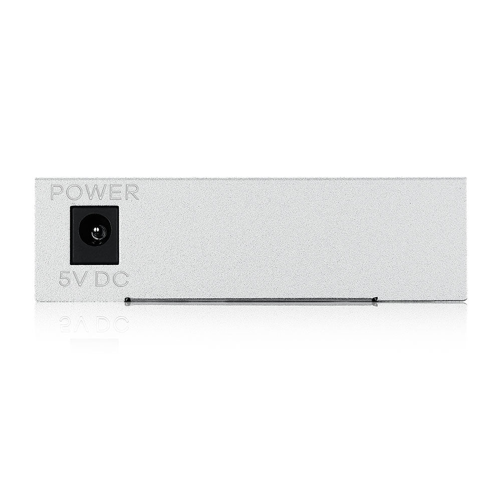 Switch ZyXEL GS105B v5 – 5 puertos – Gigabit – QoS – Fanless – Metal Housing – Plug & Play