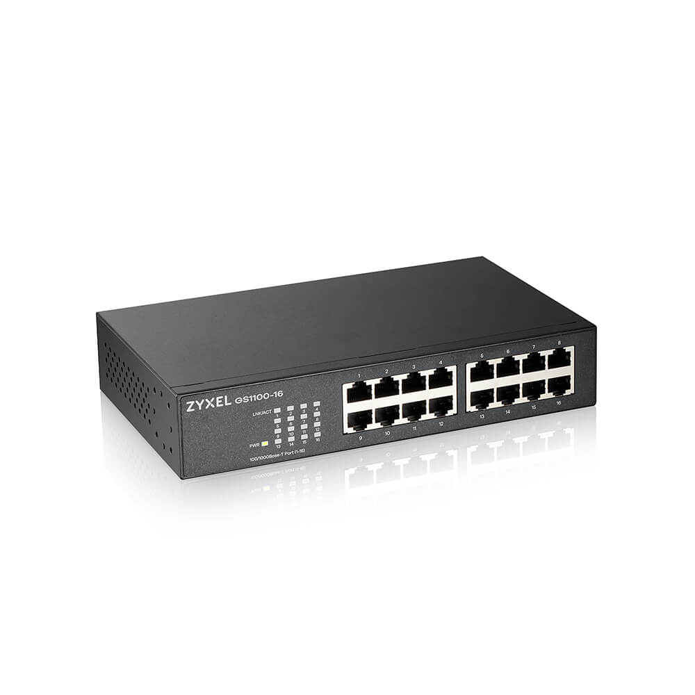 Switch Gigabit No Gestionado 16 Puertos ZyXEL GS1100-16