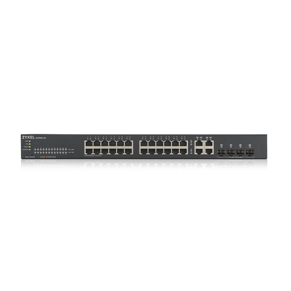 Switch Inteligente Gigabit 24 Puertos 4 SFP Combinados ZyXEL GS1920-24v2