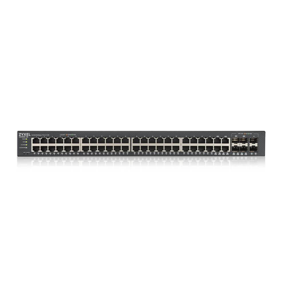 Switch Inteligente Gigabit 48 Puertos + 4 SFP Combinados + 2 SFP ZyXEL GS1920-48v2 – NebulaFLEX
