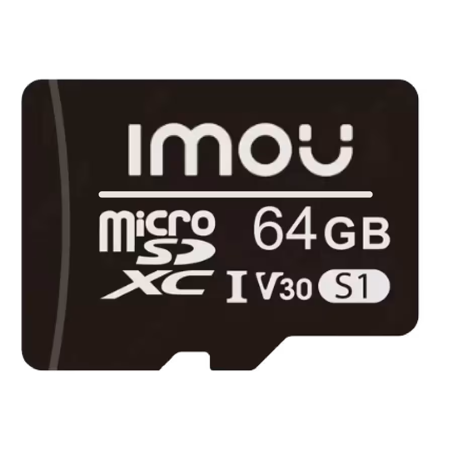 Memoria MicroSD 64GB clase 10 – IMOU ST2‑64‑S1 – resistente y confiable