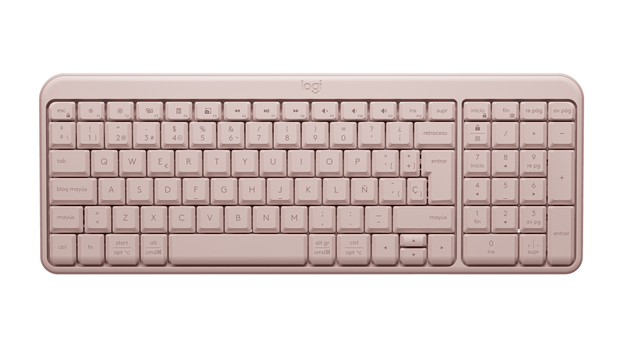 Teclado Inalámbrico Bluetooth Rosa K250 – Modelo 920-013447 – Logitech