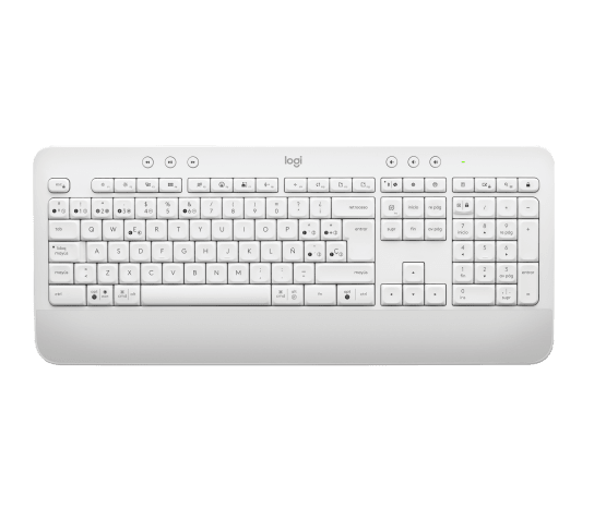 Teclado Inalámbrico Bluetooth Español Logitech Signature K650 Blanco Hueso