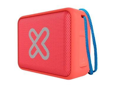 Altavoz Portátil TWS Resistente al Agua Klip Xtreme Port TWS KBS-025 Naranja Coral 20 Horas IPX7