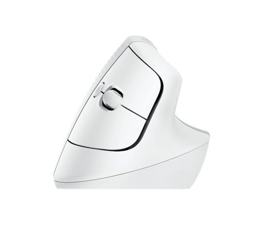 Ratón Vertical Ergonómico Inalámbrico Logitech Lift – Blanco Hueso (910-006469)