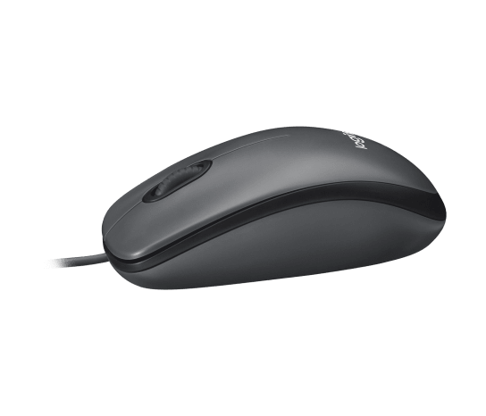 Ratón Óptico Cableado Ambidextro Logitech M100 Negro