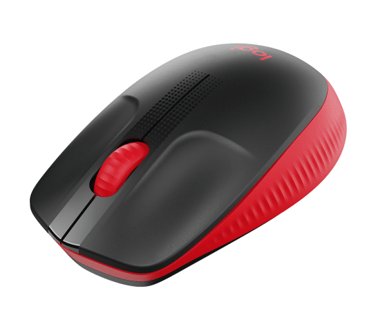 Mouse Óptico Inalámbrico Logitech M190 – 3 Botones Rojo (910-005904)