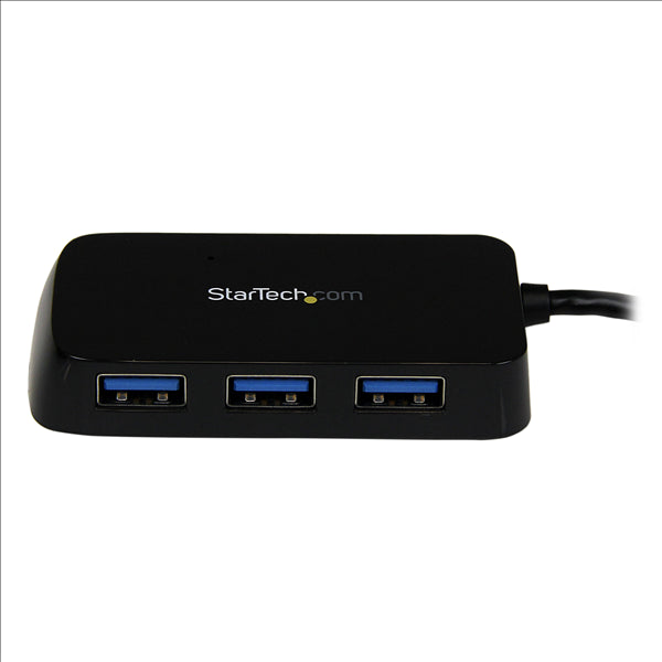 Hub USB 3.0 Super Speed 4 Puertos Portátil Negro StarTech.com