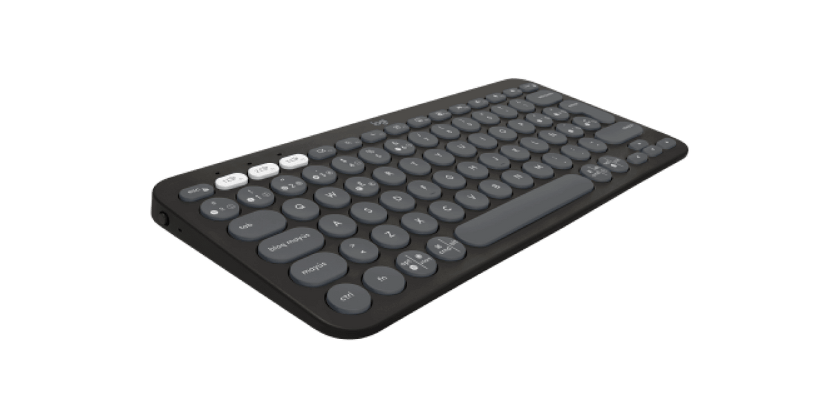 Teclado Inalámbrico Pebble Logitech Grafito
