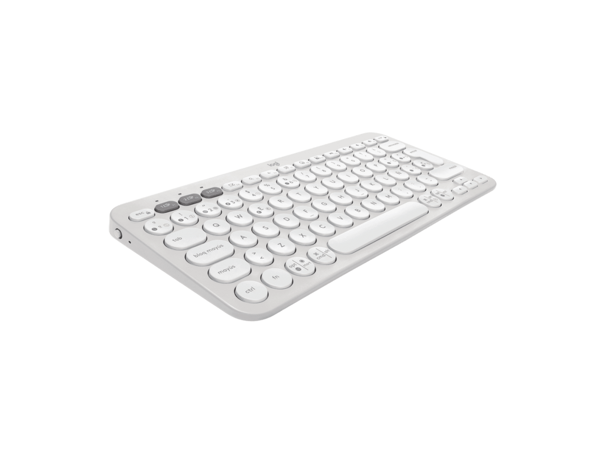 Teclado Inalámbrico Pebble Logitech Blanco