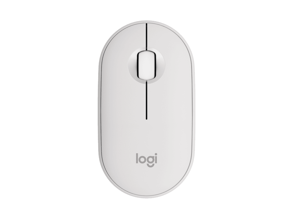 Ratón Inalámbrico Bluetooth Logitech Pebble Mouse 2 M350s Blanco