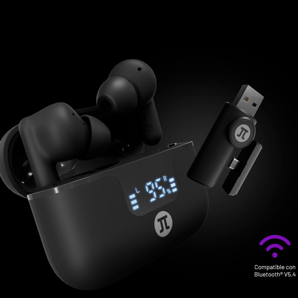 Audífonos True Wireless Primus Gaming ARCUS300S PWH-300BK, baja latencia y sonido profesional